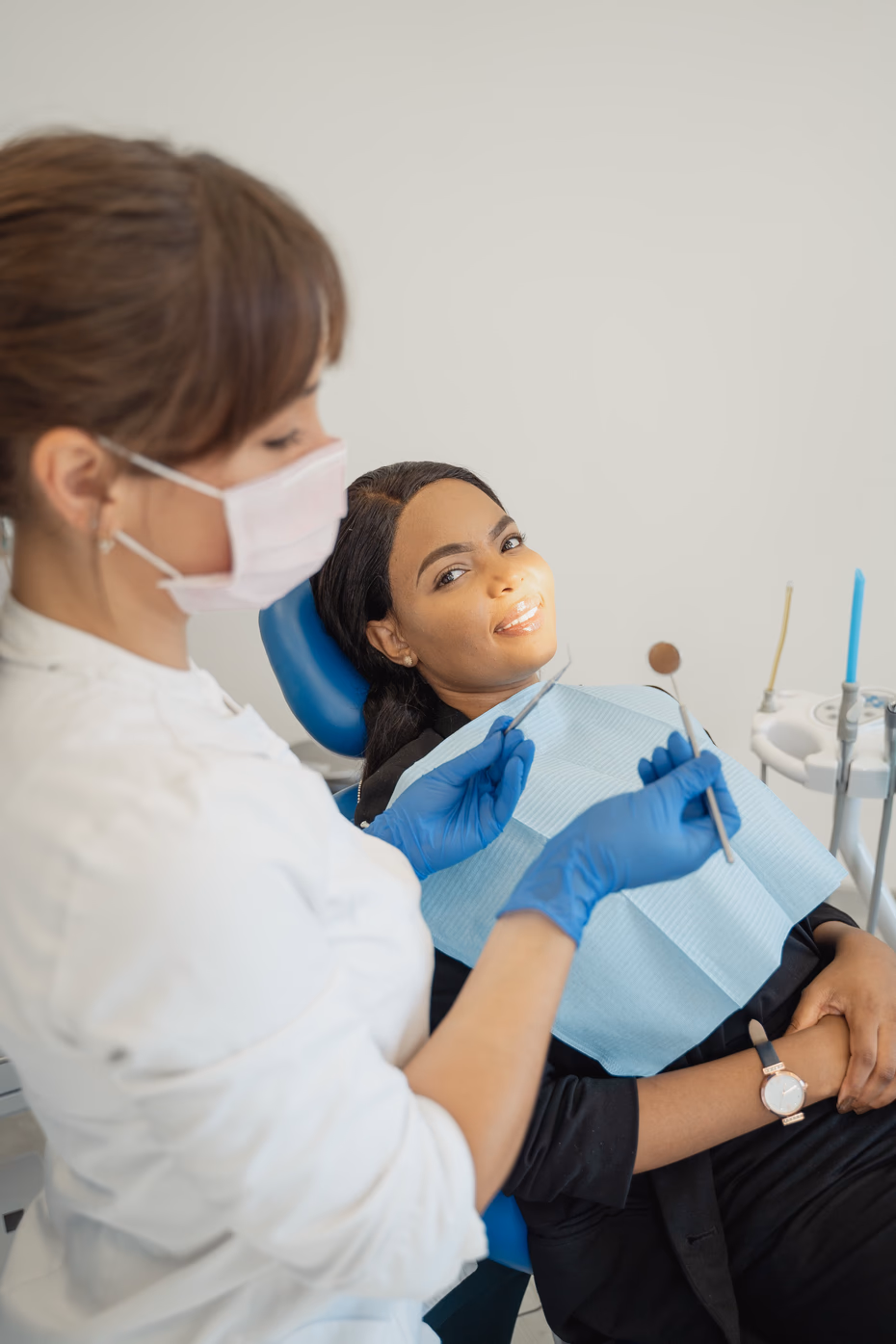A warm, welcoming dental practice website shown as a design study